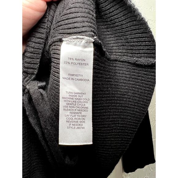 Hooked up black cut out cinched tie up sweater womens large coquette urban fairy - Picture 5 of 7